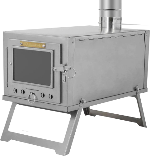 tent stove ultralight Ultralight Portable Titanium Wood Stove – RedSquirrelBushCraft