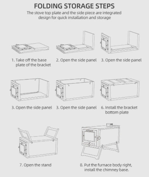 Ultralight Portable Titanium Wood Stove