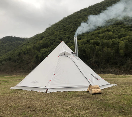 Medium Ultralight Winter Pyramid Tent with Snow Skirt – RedSquirrelBushCraft