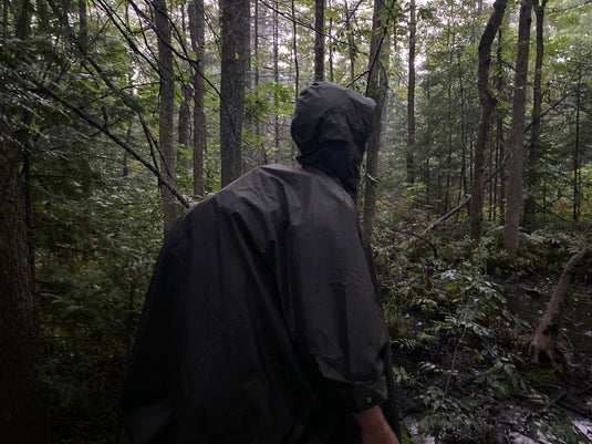 bw poncho tarp RSBC Large 80"x60" Tarp Poncho – RedSquirrelBushCraft