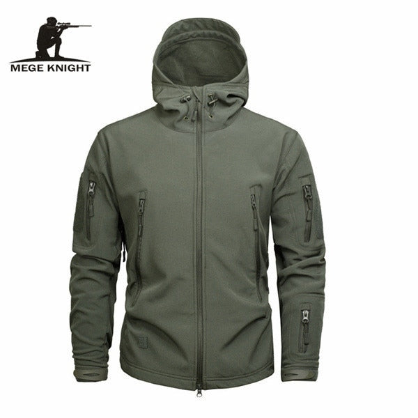 Load image into Gallery viewer, Men&#39;s Outdoor Waterproof Soft Shell Hooded Tactical Jacket
