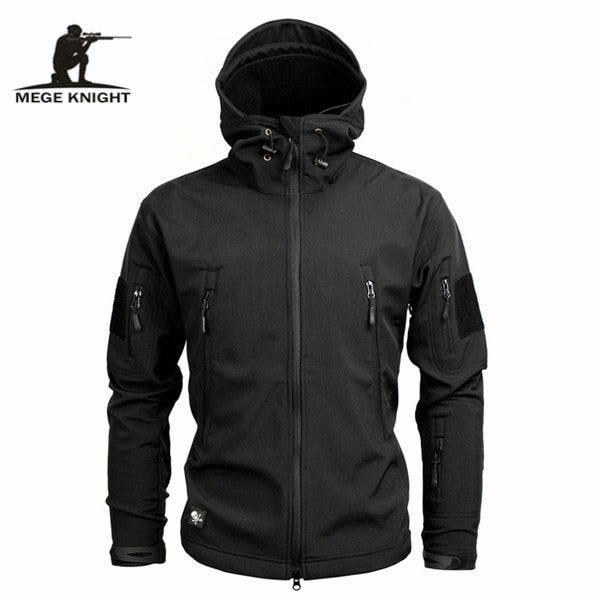 Load image into Gallery viewer, Men&#39;s Outdoor Waterproof Soft Shell Hooded Tactical Jacket
