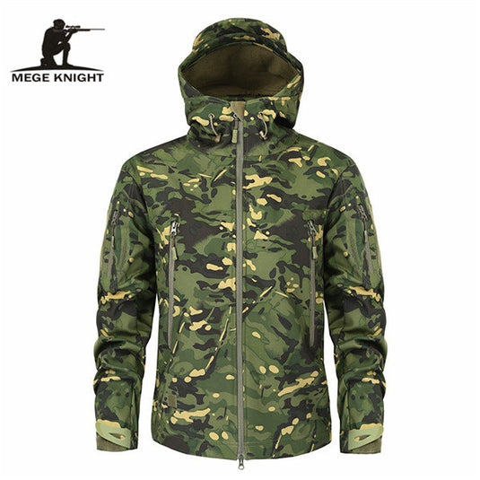 Waterproof Men's Soft Shell Tactical Jacket Army Windbreaker