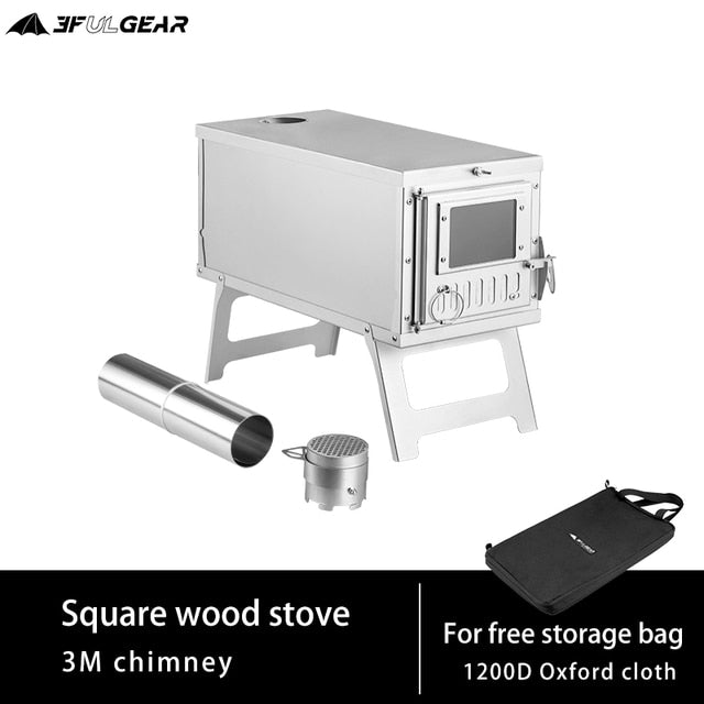 Load image into Gallery viewer, Ultralight Portable Stainless Wood Stove
